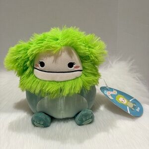 🐾 Bren Bright Green Bigfoot HTF Original Squishmallows By Kellyoty 5” BNWT
